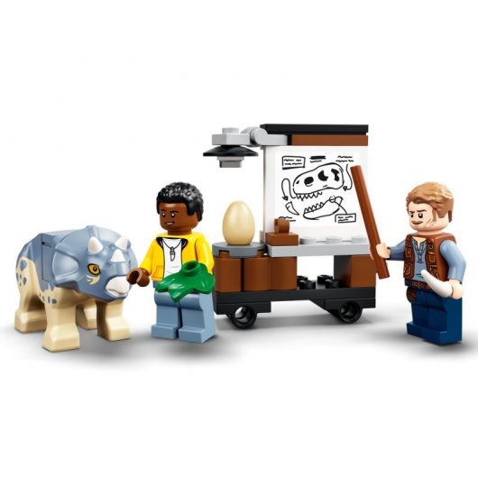 Lego Jurassic World: Exposición del Dinosaurio T. Rex Fosilizado