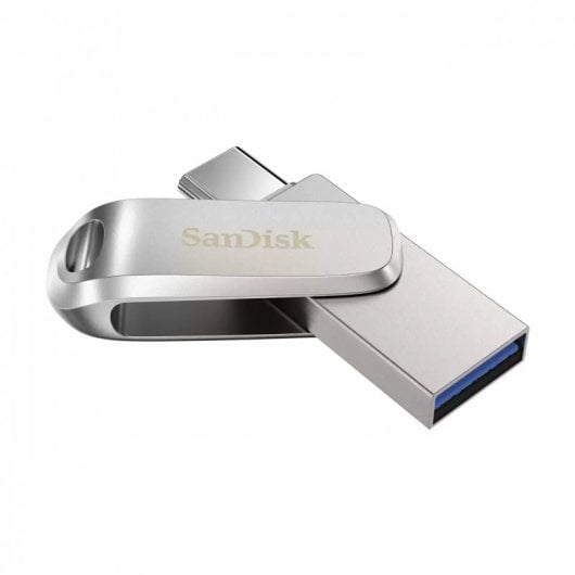 SanDisk Ultra Dual Drive Luxe USB-Stick 256 GB USB Type-A / USB Type-C 3.2 Gen 1 (3.1 Gen 1) Edelstahl