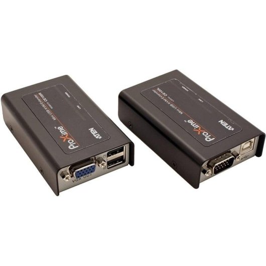 Extensore KVM Aten CE100-AT-G Mini USB Cat5 100m Nero/Argento