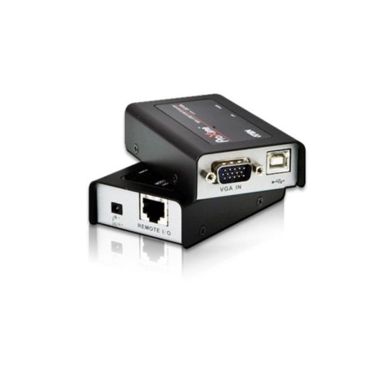 Extensore KVM Aten CE100-AT-G Mini USB Cat5 100m Nero/Argento