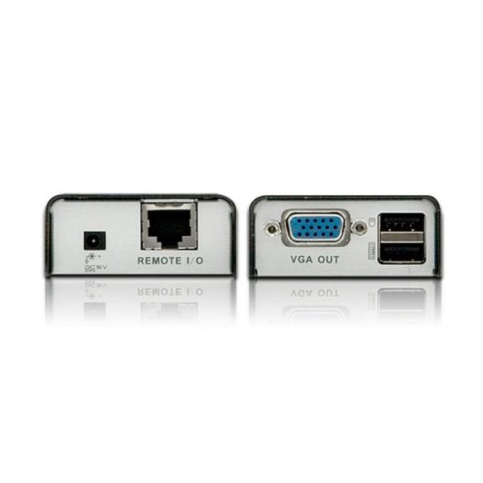 Extensore KVM Aten CE100-AT-G Mini USB Cat5 100m Nero/Argento