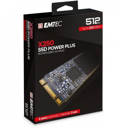 Emtec X250 M.2 512 Go Série ATA III 3D NAND