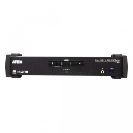 ATEN Commutateur KVMP™ HDMI 4K 4 ports USB 3.0 avec mode de mélangeur audio
