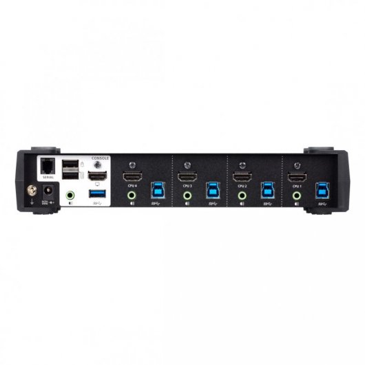 ATEN Commutateur KVMP™ HDMI 4K 4 ports USB 3.0 avec mode de mélangeur audio