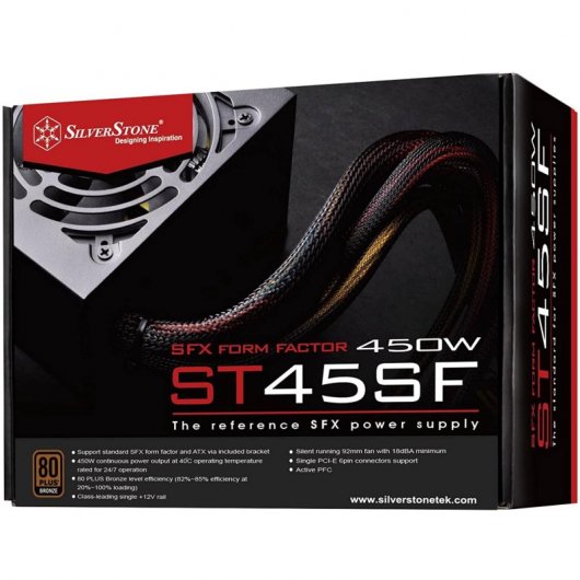 SilverStone ST45SF v3.0 SFX 450W 80 Plus Bronzo