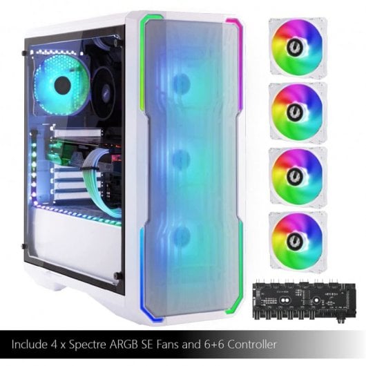 BitFenix ENSO Mesh ARGB Vidro Temperado USB 3.0 Branca