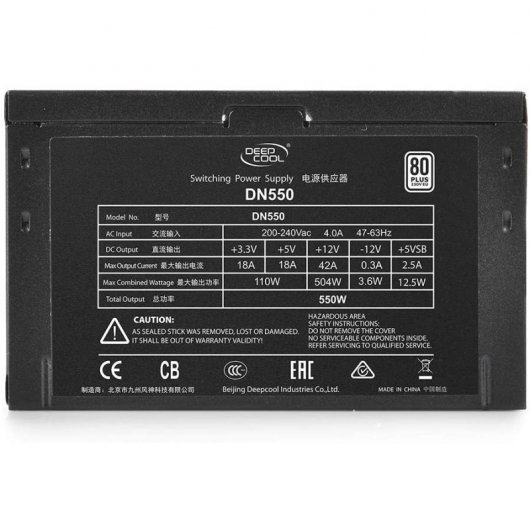 DeepCool DN550 550W 80 Plus