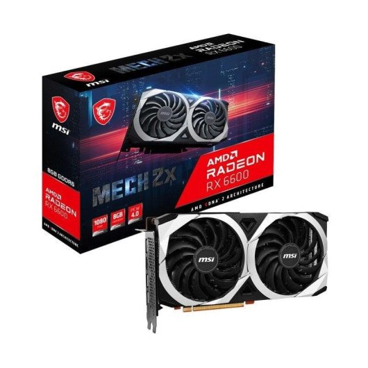 MSI AMD Radeon RX 6600 MECH 2X 8GB GDDR6