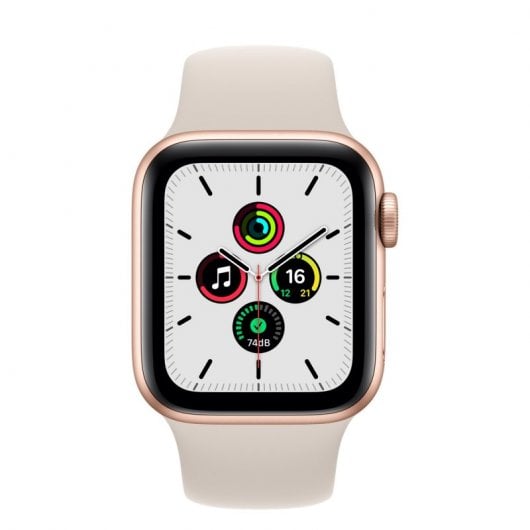 Apple Watch SE 2021 GPS 40mm Aluminio Dourado com Bracele Desportiva Bege