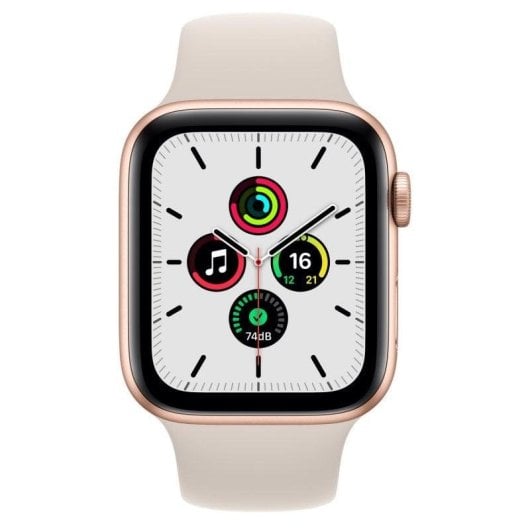 Apple Watch SE 2021 GPS 44mm Aluminio Dorado con Correa Deportiva Beige