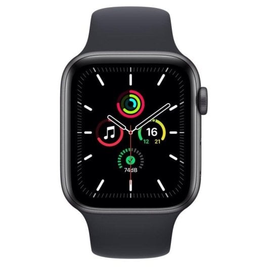 Apple Watch SE GPS NFC 44mm OLED Grau S/M & M/L Wasserdicht Herzfrequenz Schlafmonitor SOS
