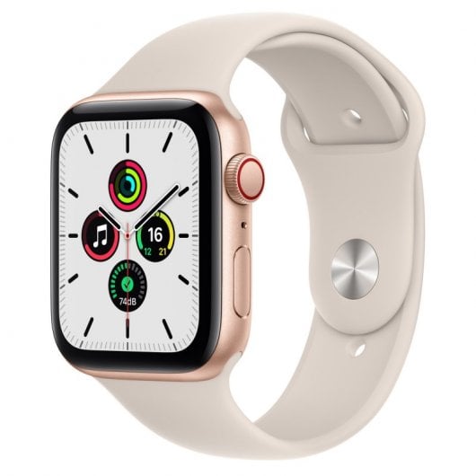 Apple Watch SE 2021 GPS + Cellular 44mm Aluminio Dorado con Correa Deportiva Beige