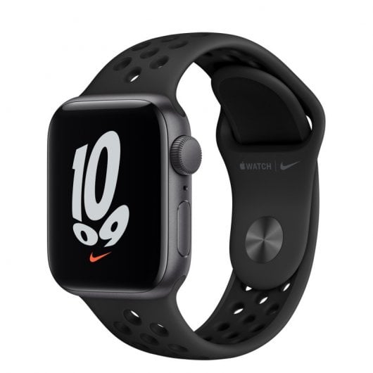 Apple Watch SE Nike 2021 GPS 40mm Aluminio Gris Espacial con Correa Deportiva Antracita