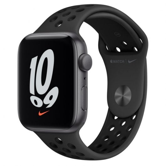 Apple Watch SE Nike 2021 GPS 44mm Aluminio Cinzento Espacial com Bracelete Deportiva Antracite