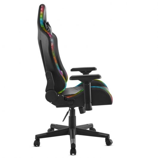 Mc Haus RGB-LEDsplay Silla Gaming Negra