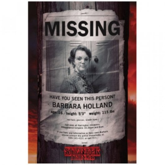 Pyramid Maxi Poster Stranger Things Barb Missing 91,5x61cm
