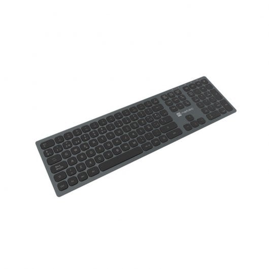 Natec Dolphin Wireless Slim Clavier Bluetooth X-Scissors Aluminium