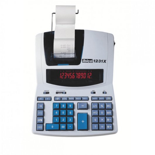 Calculatrice Ibico 1231X Blanc/Bleu