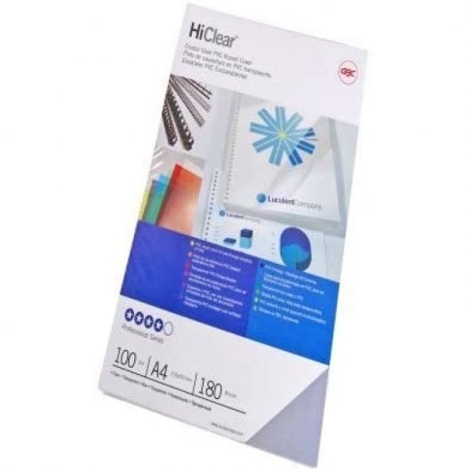 GBC Copertine rilegatura HiClear A4 PVC 180mic trasparenti (100)
