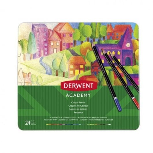 Derwent Academy Metallbox mit 24 Bleistiften