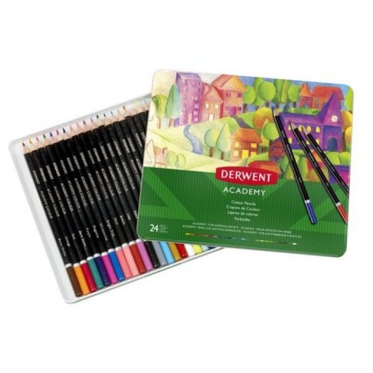 Derwent Academy Metallbox mit 24 Bleistiften