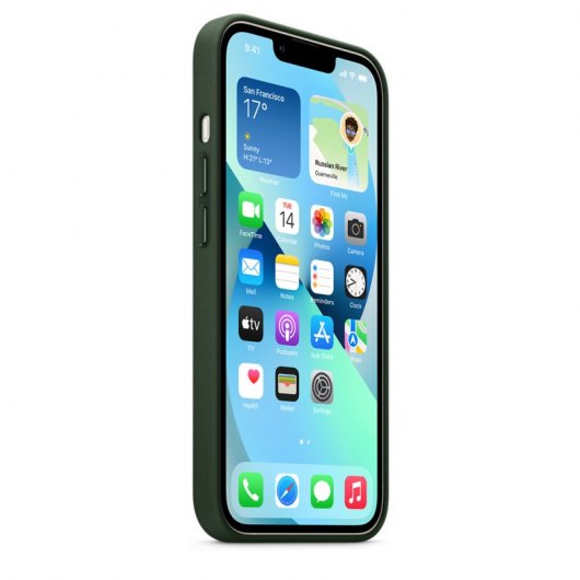 Apple Magsafe Funda Piel Verde Secuoya para iPhone 13