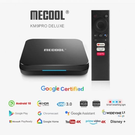Mecool KM9 Pro Deluxe Android TV Box 4GB/32GB 4K HDR10+ WiFi