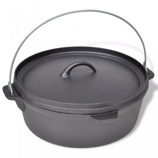 VidaXL Olla Holandesa con Tapa 5.6L + Accesorios