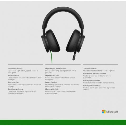 Microsoft Xbox Stereo Headset Kopfhörer Kabelgebunden Kopfband Gaming Schwarz