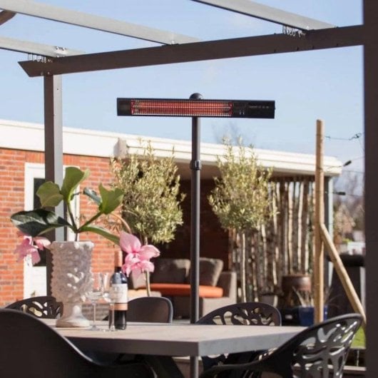 Estufa de Exterior Elétrico Infravermelhos Sunred Royal Diamond Dark 2500W Controlo Remoto