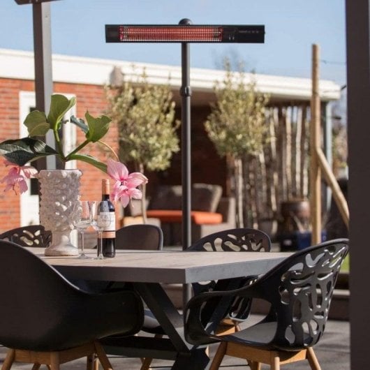 Estufa de Exterior Elétrico Infravermelhos Sunred Royal Diamond Dark 2500W Controlo Remoto