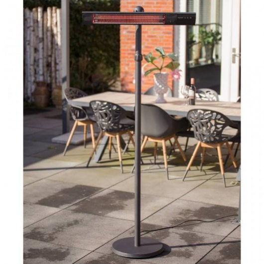 Sunred Royal Diamond Dark Estufa de Pie Carbono 2500W Negra