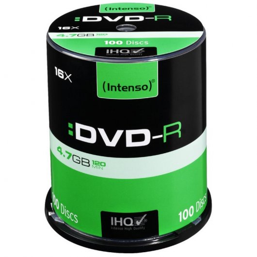 Intenso DVD-R 16x  4.7GB Tarrina 100 Unidades