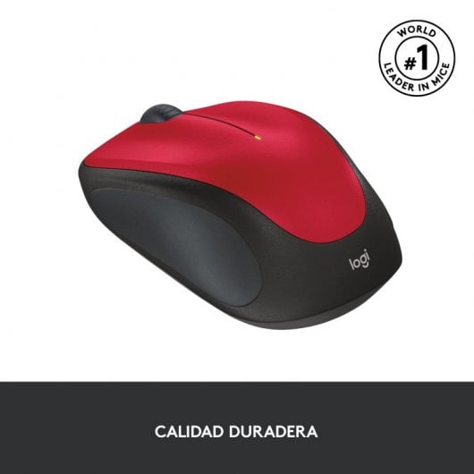 Logitech Wireless Mouse USB Rojo