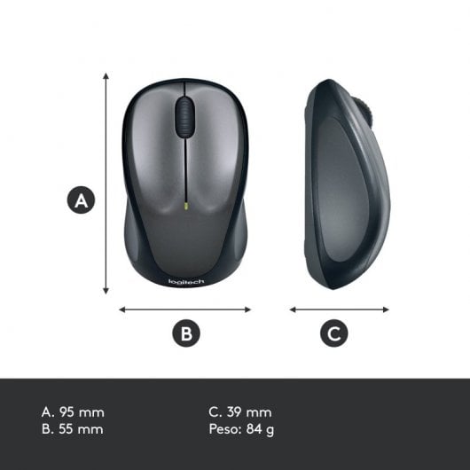 Logitech Wireless Mouse USB Rojo