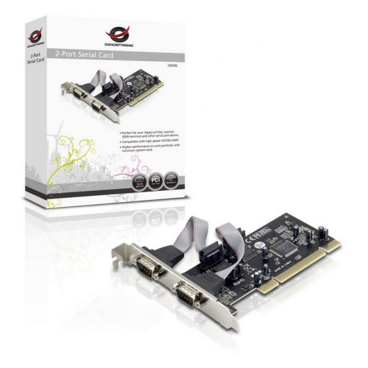 Conceptronic Tarjeta PCI 2 Puertos Serie RS232