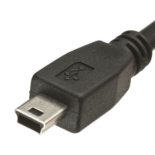Cable USB 2.0 a Mini USB 0.8m M/M Negro