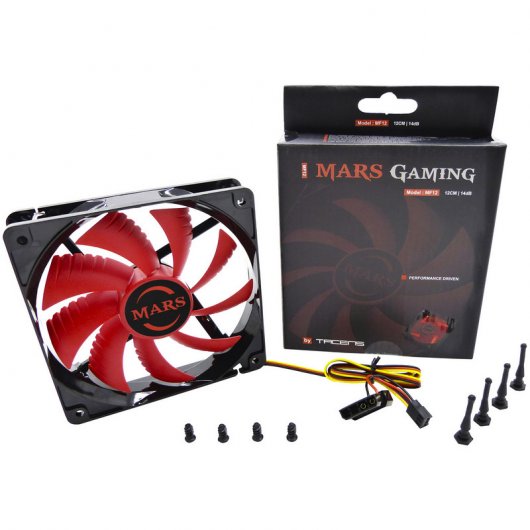 Tacens Mars Gaming MF12 120x120 LED Rojo