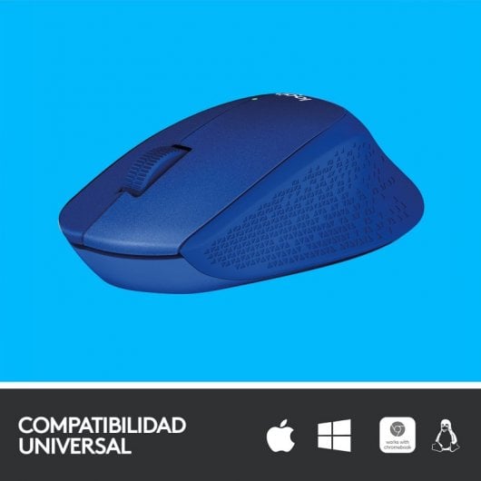 Mouse wireless Logitech M330 Silent Plus blu 1000 DPI