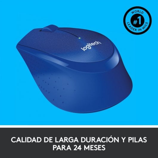 Mouse wireless Logitech M330 Silent Plus blu 1000 DPI