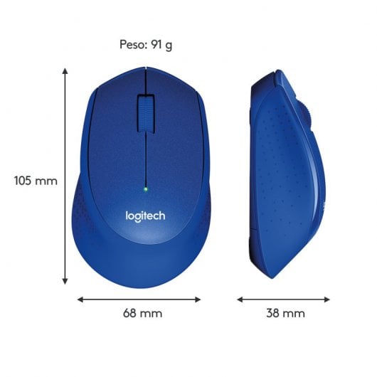 Mouse wireless Logitech M330 Silent Plus blu 1000 DPI