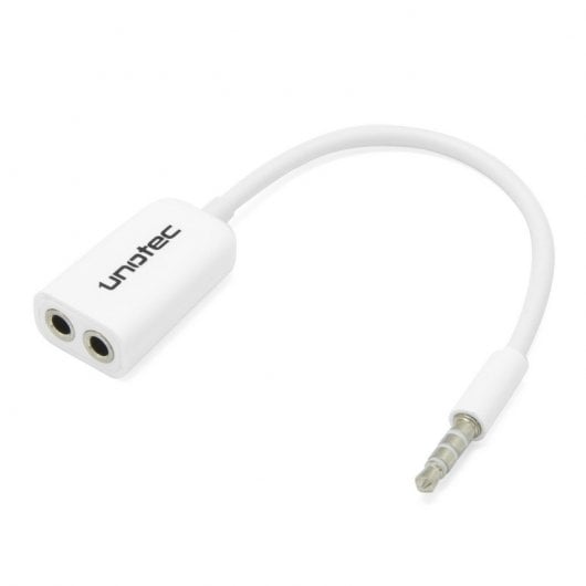 Unotec Duplicador Audio Jack 3.5mm Blanco
