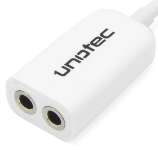 Unotec Duplicador Audio Jack 3.5mm Blanco