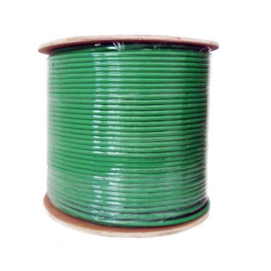 Bobina Cable FTP Cat 6 Flexible 100 Mts Verde