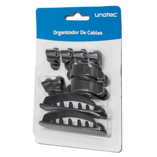 Unotec Organizador de Cables Sobremesa 10 Unidades