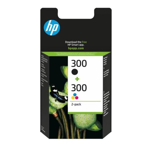 HP 300 Pack Tinteiro Preto + Tricolor