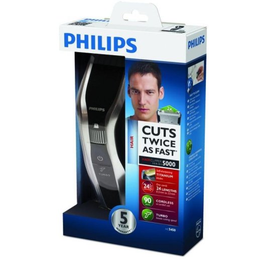 Haarschneider Philips HC5450/16 Kabellos 24 Schnittlängen 90min Titan-Klingen