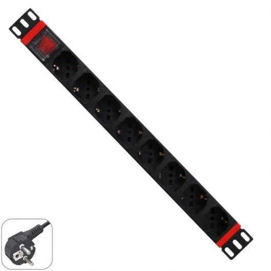 WP Regleta 19" 8 Tomas Protecc/Interruptor