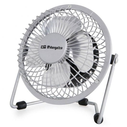 Orbegozo PW1019 Mini Ventilador Sobremesa USB Gris