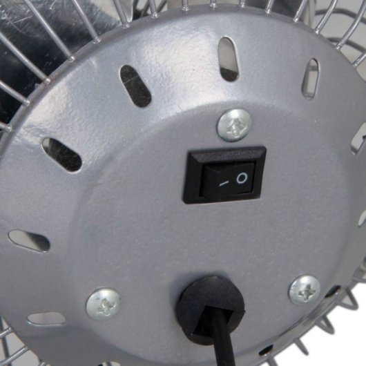 Orbegozo PW1019 Mini Ventilador Sobremesa USB Gris